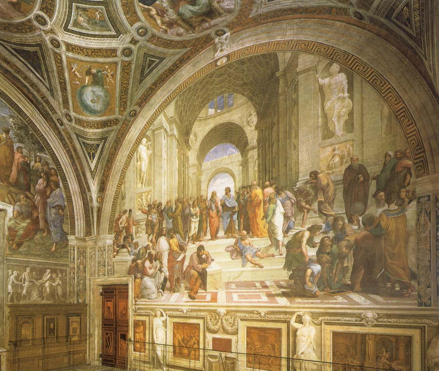 Stanza della Segnatura with the School of Athens